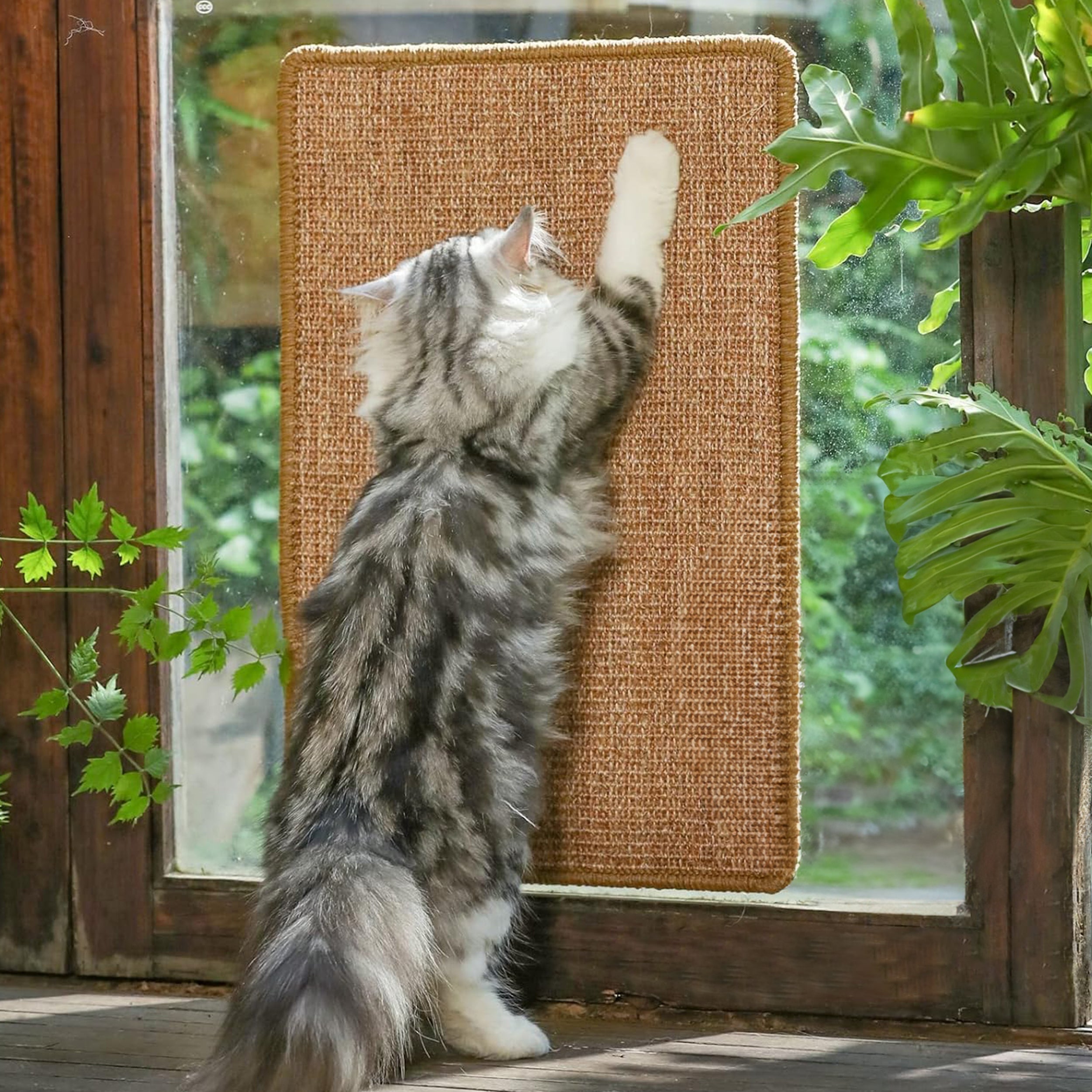 Cat Scratchers: PupLily Natural Sisal Cat Scratch Mat, 40 X 60 CM