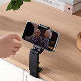 Car Mounts: Urbanoki Airplane Phone Holder Mount 360° Rotation Stand for Travel Desk - Black