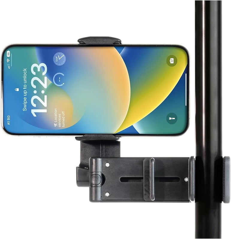 Car Mounts: Urbanoki Airplane Phone Holder Mount 360° Rotation Stand for Travel Desk - Black
