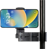 Car Mounts: Urbanoki Airplane Phone Holder Mount 360° Rotation Stand for Travel Desk - Black