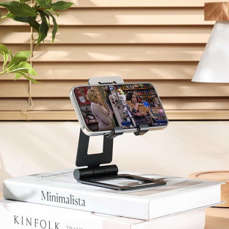 Car Mounts: Urbanoki Portable Phone Tablet Stand Dual Folding Desk Travel Cradle Dock
