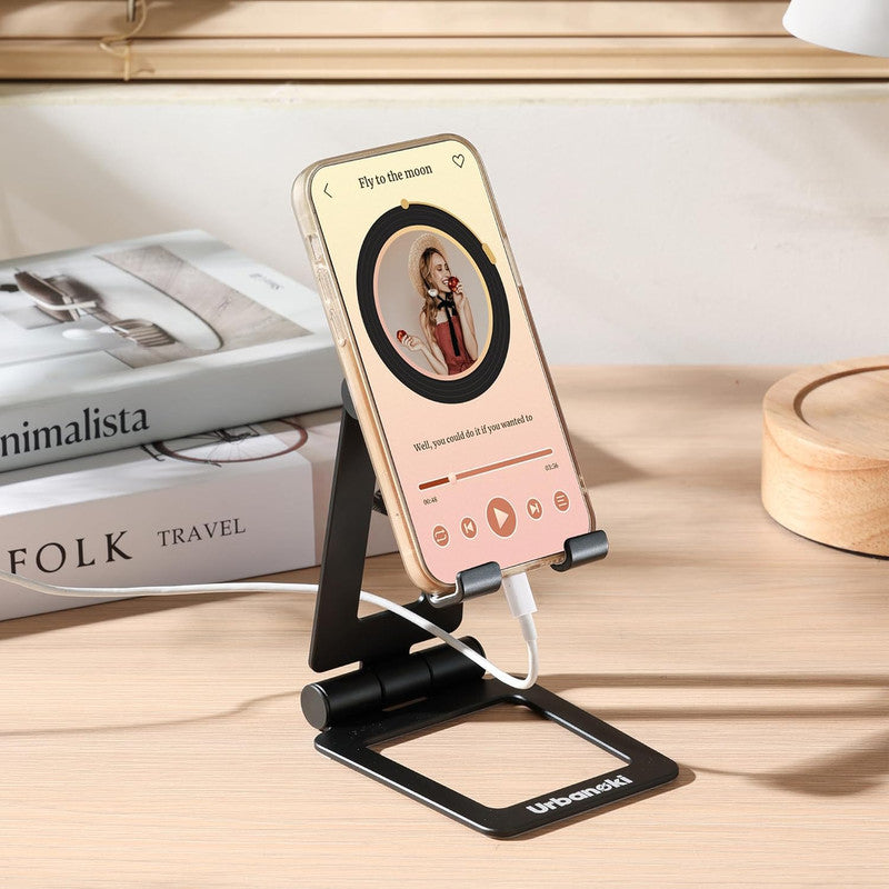 Car Mounts: Urbanoki Portable Phone Tablet Stand Dual Folding Desk Travel Cradle Dock