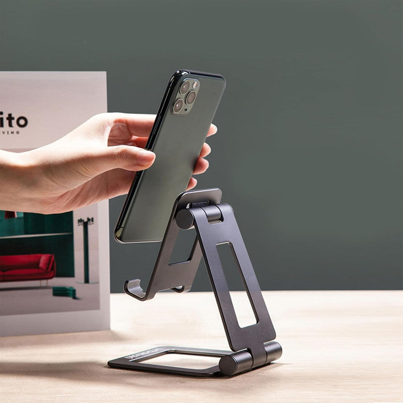 Car Mounts: Urbanoki Portable Phone Tablet Stand Dual Folding Desk Travel Cradle Dock