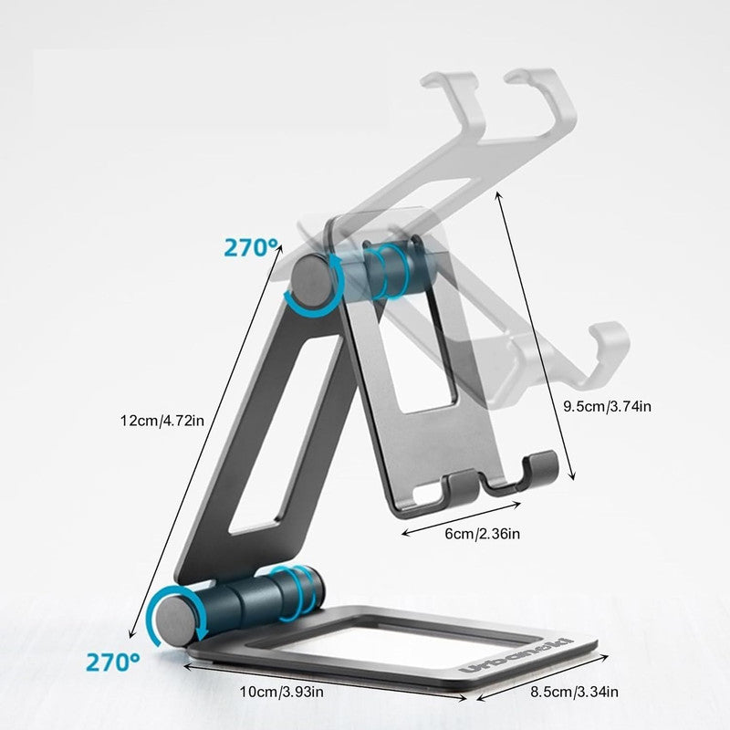 Car Mounts: Urbanoki Portable Phone Tablet Stand Dual Folding Desk Travel Cradle Dock