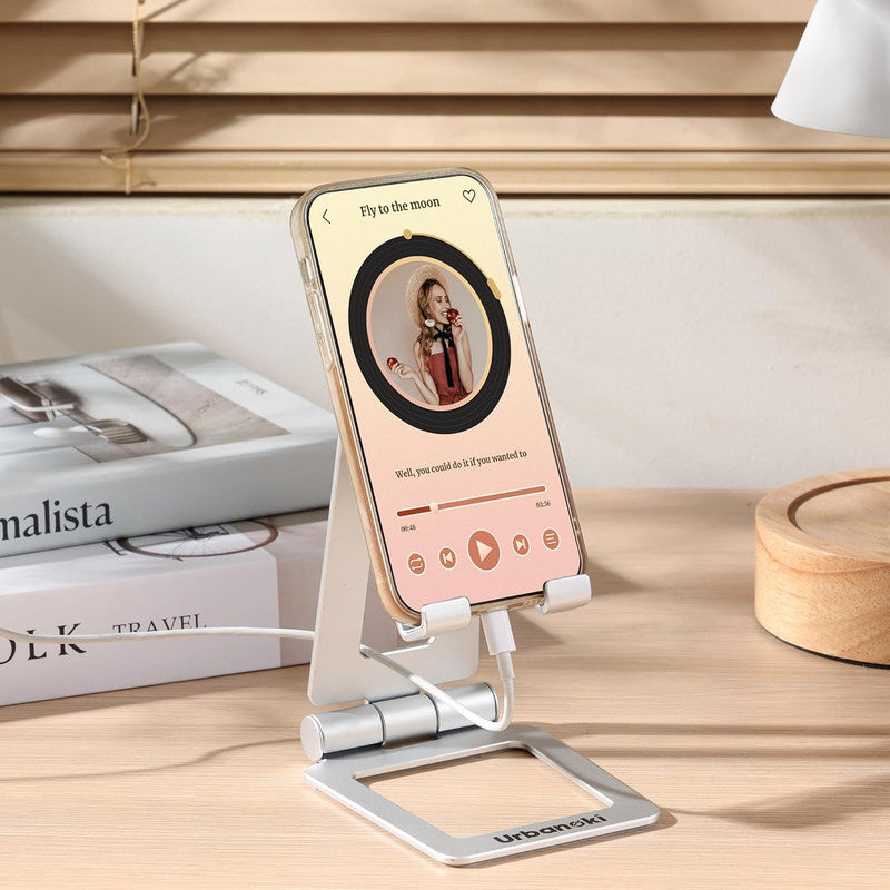 Car Mounts: Urbanoki Portable Phone Tablet Stand Dual Folding Desk Travel Cradle Dock