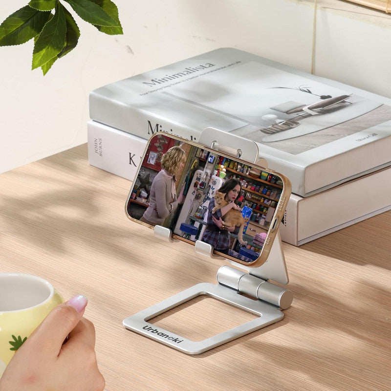 Car Mounts: Urbanoki Portable Phone Tablet Stand Dual Folding Desk Travel Cradle Dock