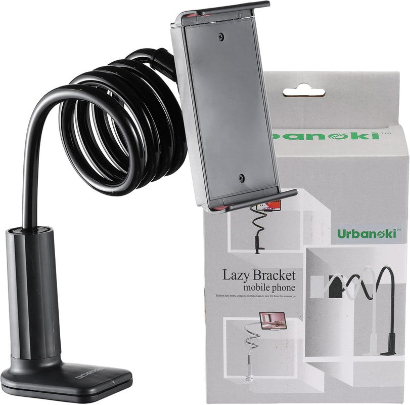 Car Mounts: Urbanoki Gooseneck Phone Holder Flexible Clamp Mount for Bed Desk