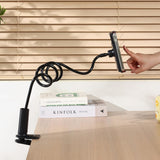 Car Mounts: Urbanoki Gooseneck Phone Holder Flexible Clamp Mount for Bed Desk