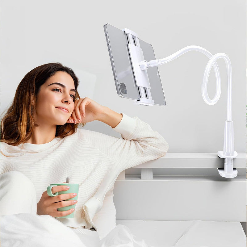 Car Mounts: Urbanoki Gooseneck Phone Holder Flexible Clamp Mount for Bed Desk