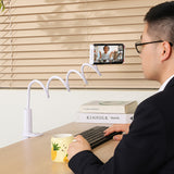 Car Mounts: Urbanoki Gooseneck Phone Holder Flexible Clamp Mount for Bed Desk