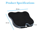 Back Care: Vagooz Car Wedge Seat Cushion  Memory Foam Booster with Non-Slip Base, Black