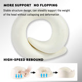 Pillows: Vagooz Memory Foam Travel Neck Pillow Set