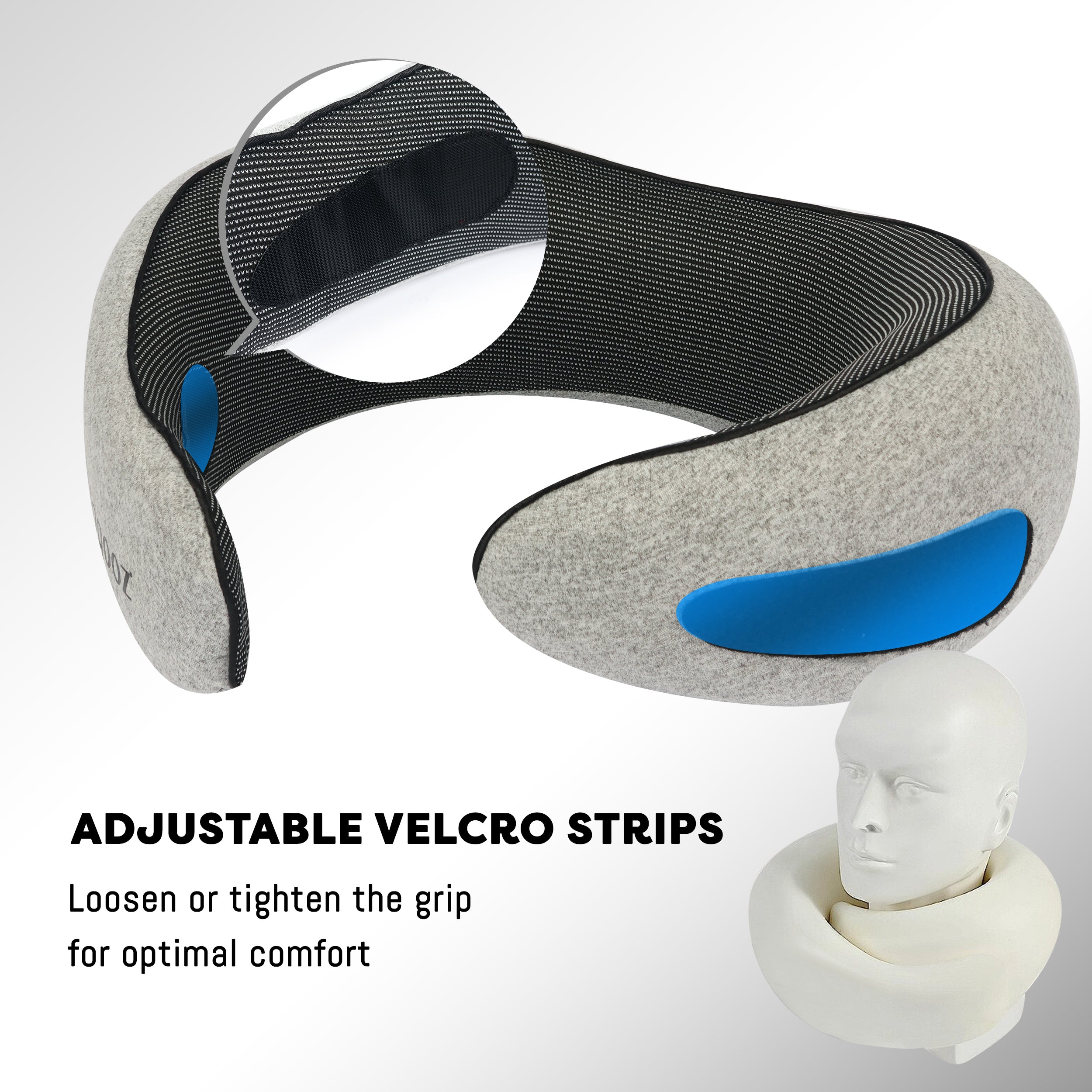 Pillows: Vagooz Memory Foam Travel Neck Pillow Set