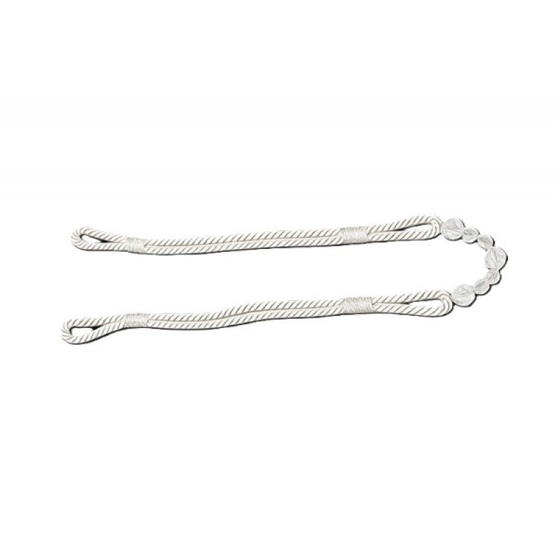 Oyster Beaded Rope Curtain Tieback
