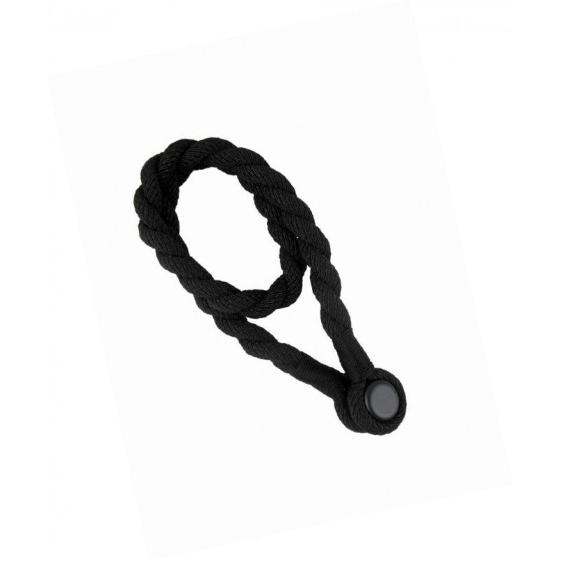 Curtain Accessories: Magnetic weaved rope tieback Black