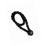 Curtain Accessories: Magnetic weaved rope tieback Black