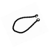 Curtain Accessories: Magnetic weaved rope tieback Black