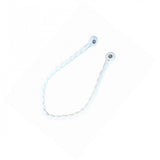 Curtain Accessories: Magnetic weaved rope tieback Off White