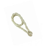Curtain Accessories: Magnetic weaved rope tieback Beige