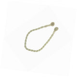 Curtain Accessories: Magnetic weaved rope tieback Beige