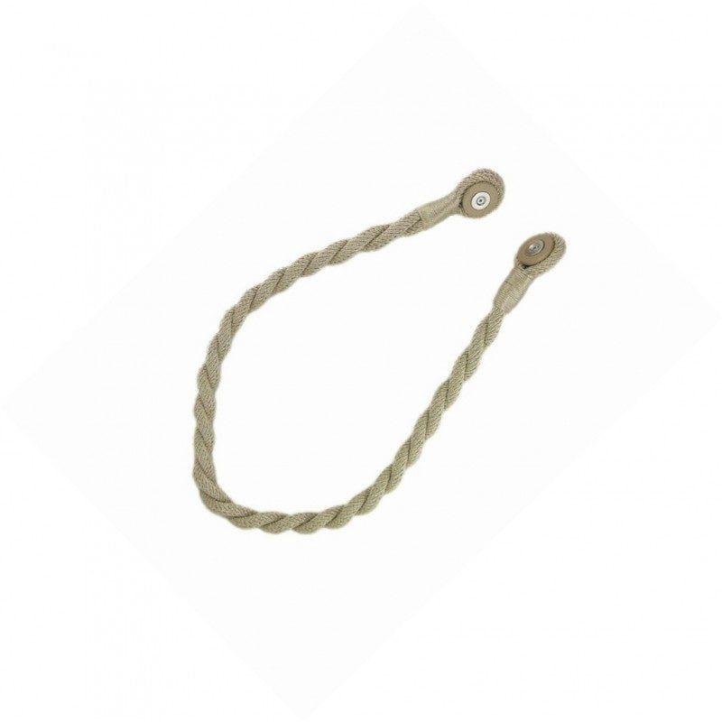 Curtain Accessories: Magnetic weaved rope tieback Linen