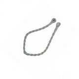 Curtain Accessories: Magnetic weaved rope tieback Silver