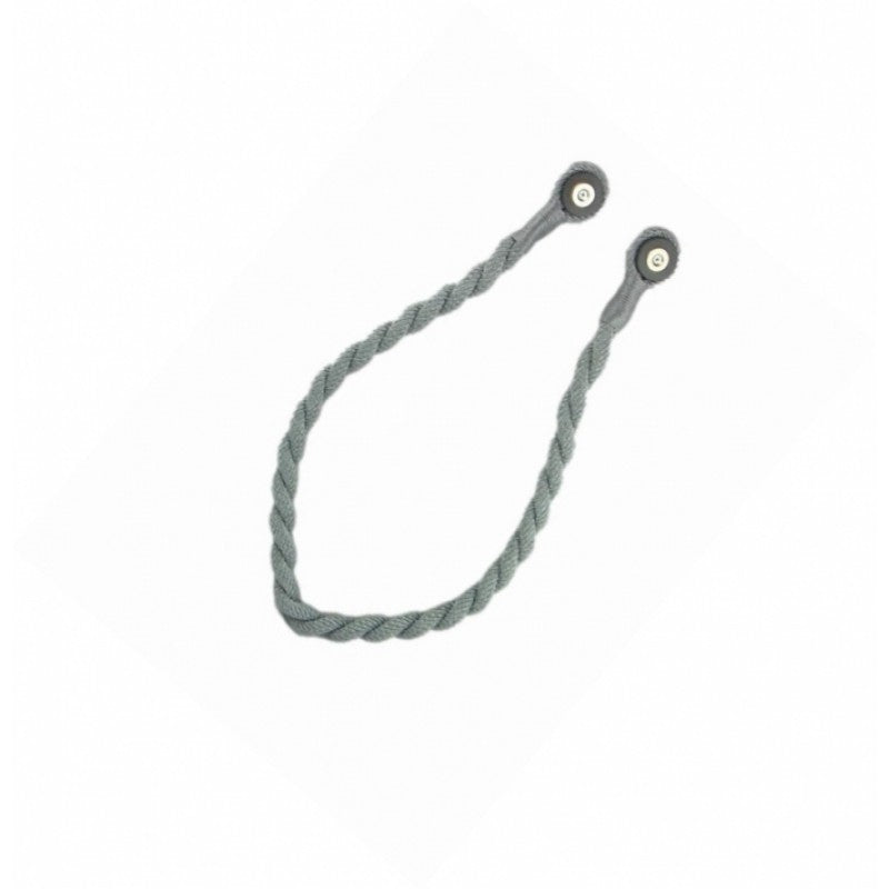 Curtain Accessories: Magnetic weaved rope tieback Grey