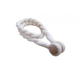 Curtain Accessories: Magnetic weaved rope tieback Natural