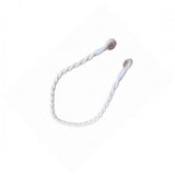 Curtain Accessories: Magnetic weaved rope tieback Natural