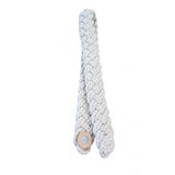 Curtain Accessories: Ecru white rustique braided magnetic tieback
