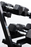 5 Pairs Hex Dumbbells PLUS Dumbbell Rack (150 kg | 5kg-25kg | 1.1m 3-tier Rack)