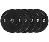 Black Olympic Bumper Plates - 100kg kit