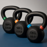 Cast Iron Vinyl Kettlebells (Colour-Marked) 4 Kg