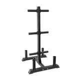 Heavy Duty Tree Rack PLUS Coloured Bumper Plates 150kg Set