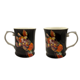 Drinkware: Midnight Safari Giraffe Mug Set of 2| Bold Animal Print Drinkware
