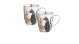 Drinkware: Cat Couple Mug  400ml Fine Bone China, Gift-Boxed