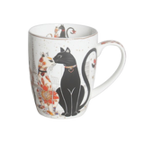 Drinkware: Cat Couple Mug  400ml Fine Bone China, Gift-Boxed