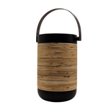 Kitchen Appliance Accessories: Plantation Wine Cooler - Matte Black with Rattan Wrap | Stainless Steel