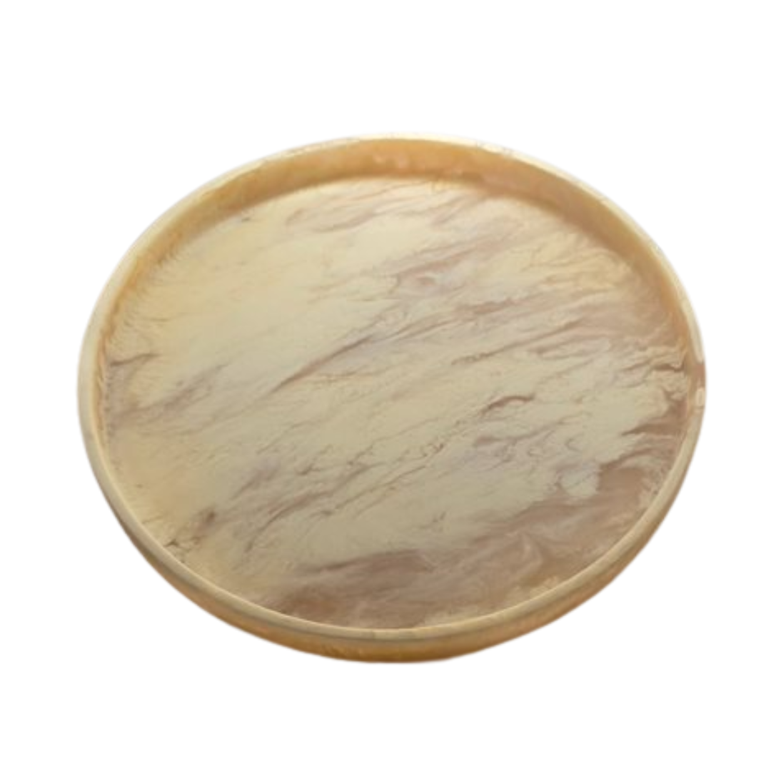 Bakeware & Accessories: Off-White Resin Serving Tray - Decorative & Food-Safe Display Tray