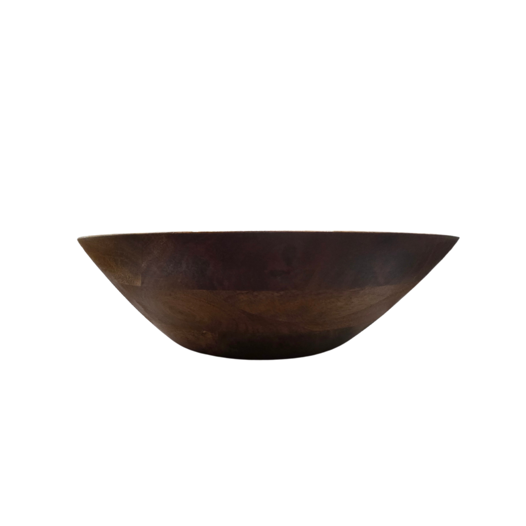 Bakeware & Accessories: Handcrafted Mango Wood & Enamel Serving Bowl - Natural & Food-Safe