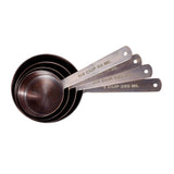 Drinkware: Vintage Elegance: Antique Copper Stainless Steel Measuring Cup Set