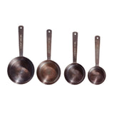 Drinkware: Vintage Elegance: Antique Copper Stainless Steel Measuring Cup Set