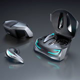 Over Ear Headphones: Laser Wireless Gaming ANC Earphones Black