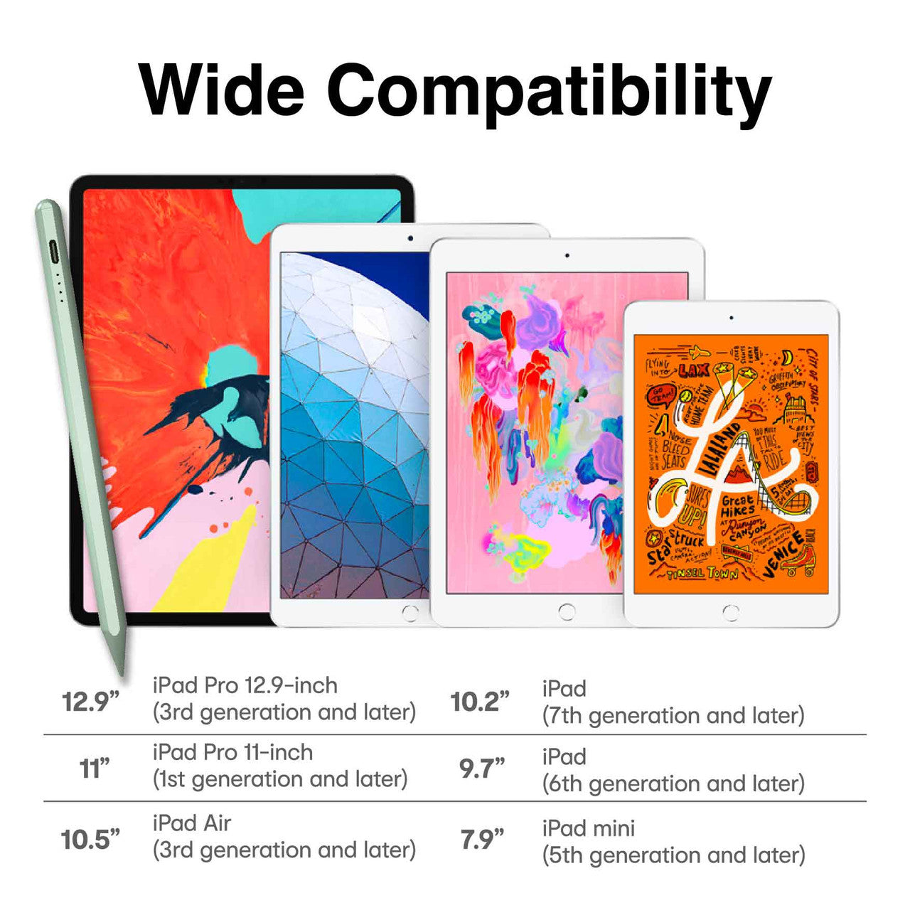 Tablets & Cases: Laser Active Stylus Pen for iPad - Green