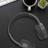 Over Ear Headphones: Laser Wired Headphones with 40mm Drivers Black