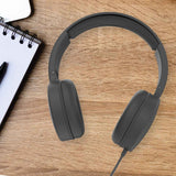 Over Ear Headphones: Laser Wired Headphones with 40mm Drivers Black