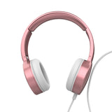 Over Ear Headphones: Laser Wired Headphones with 40mm Drivers Rose Gold