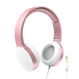 Over Ear Headphones: Laser Wired Headphones with 40mm Drivers Rose Gold