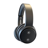 Over Ear Headphones: Laser Foldable Bluetooth Headphones with Mic Black