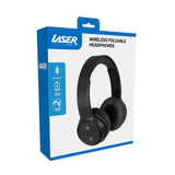 Over Ear Headphones: Laser Foldable Bluetooth Headphones with Mic Black